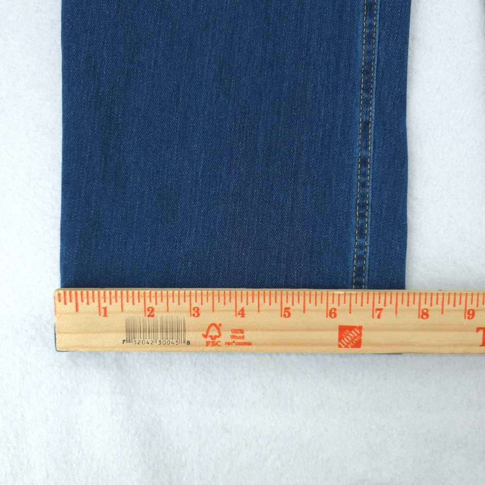 Halara Flex Women's 1X Blue High Rise Straight Leg Stretch Jeans Comfort Casual - Picture 8 of 9